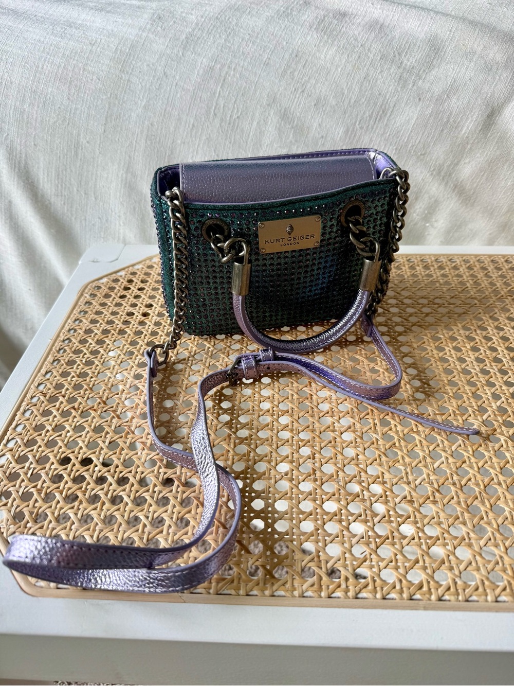 Kurt Geiger Purple & Teal Mini Bag
